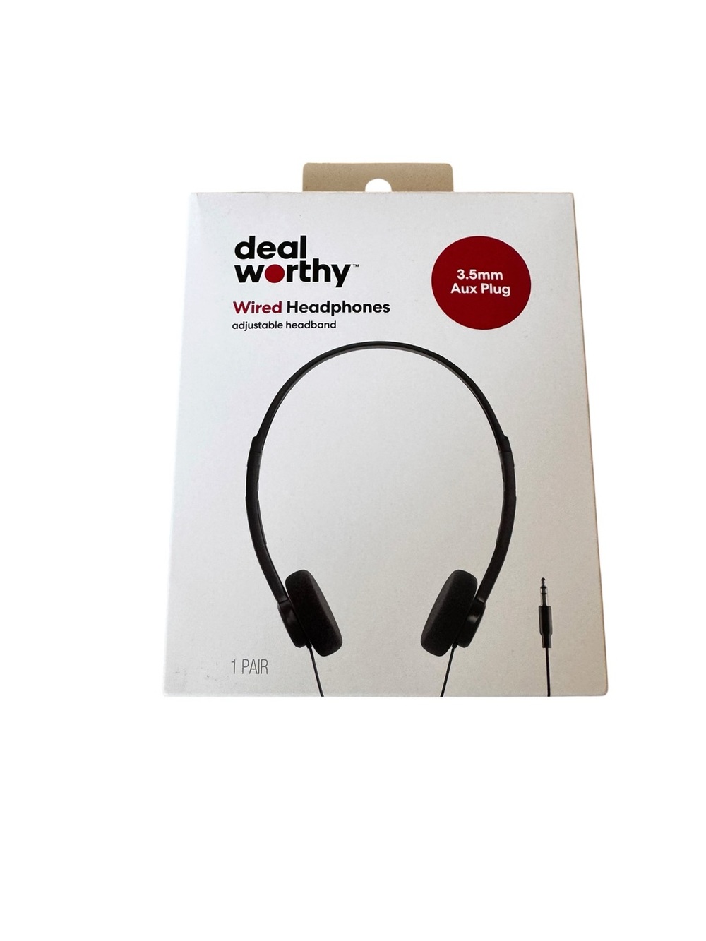 Target Dealworthy Wired Headphones Adjustable Headphones with 3.5 mm Aux Plug